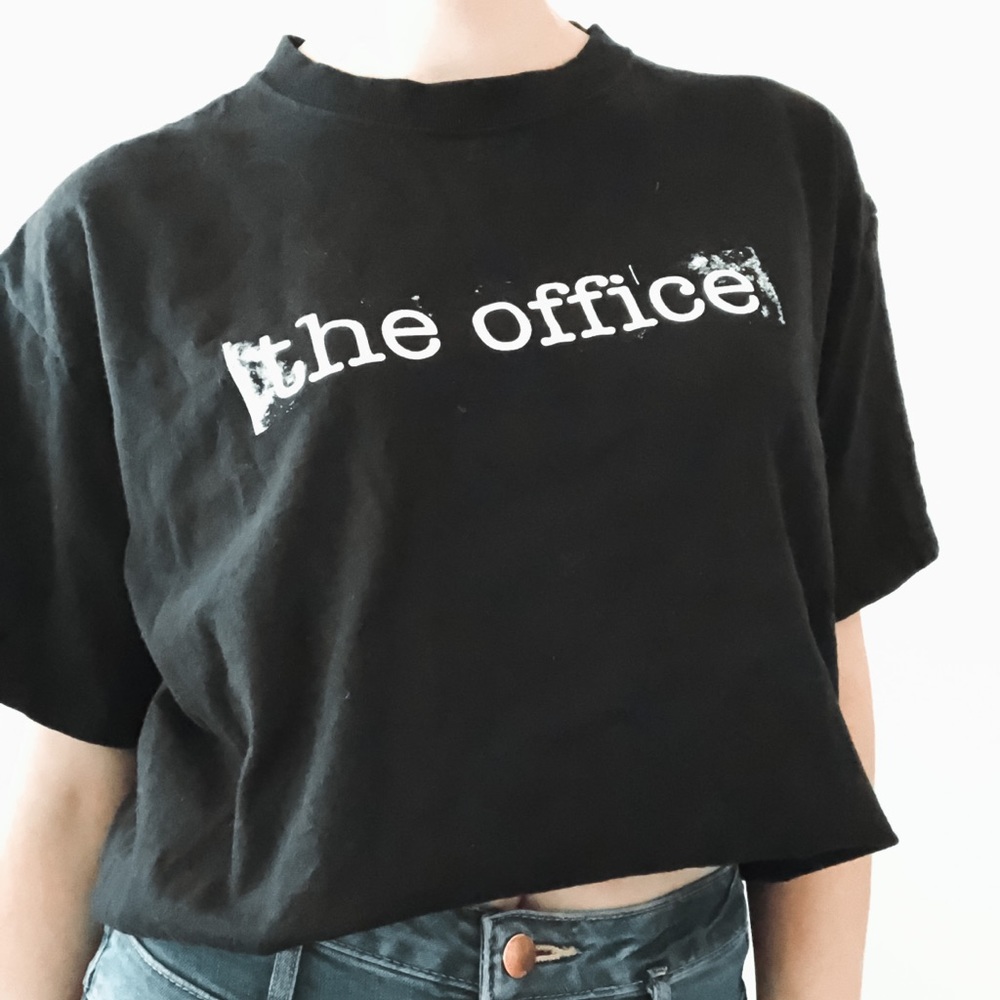 The office funny black graphic t-shirt unisex